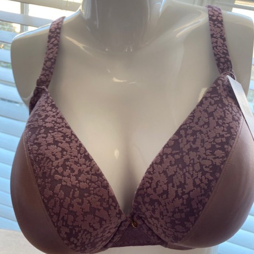 NWT Le Mystere Safari Plunge T-Shirt Bra Size 34